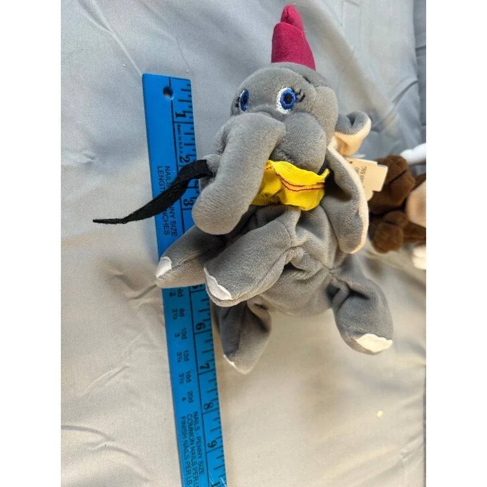 Disney Store Dumbo and Timothy Mouse Mini Bean Bag Plush Set NWT 7-8 Inch‎